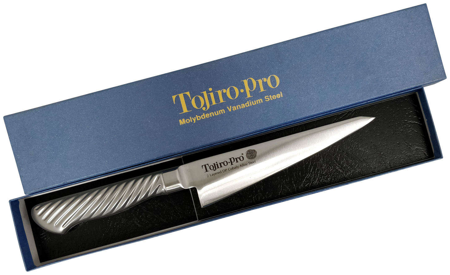 Нож обвалочный Tojiro Pro, 150 мм, сталь VG10, 3 слоя, рукоять сталь - фото №7