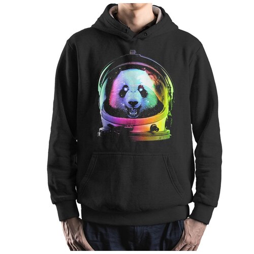 фото Толстовка dream shirts панда космонавт мужская черная s