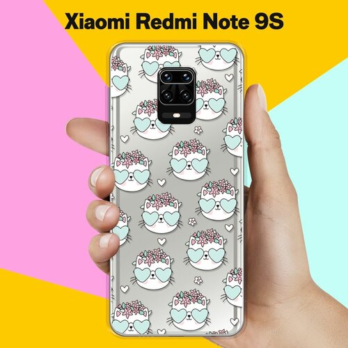 Силиконовый чехол Узор из котов на Xiaomi Redmi Note 9S силиконовый чехол узор из котов на xiaomi redmi note 8t