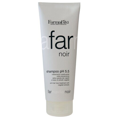 FarmaVita шампунь Far Noir pH 5.5 для мужчин, 250 мл farmavita шампунь против выпадения волос способствует нормальному росту обогащает луковицы кислородом bioxil shampoo 250 мл