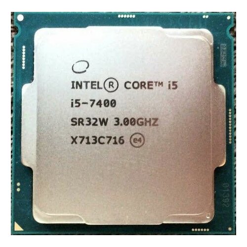 Процессор Intel Core i5-7400 LGA1151, 4 x 3000 МГц, OEM процессор intel core i5 6400 lga1151 4 x 2700 мгц oem