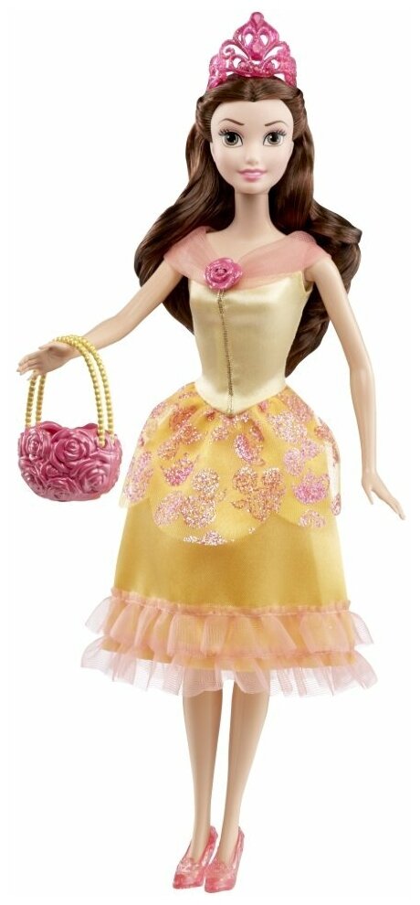 Кукла Mattel Disney Princess Белль Праздничное настроение, 29 см, CJK90