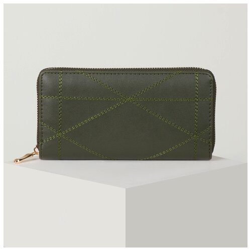 фото Кошелек жен 07-01-01 "лика", 19*2,5*10, 2 отд, д/карт, д/монет, зеленый 4705098 сима-ленд