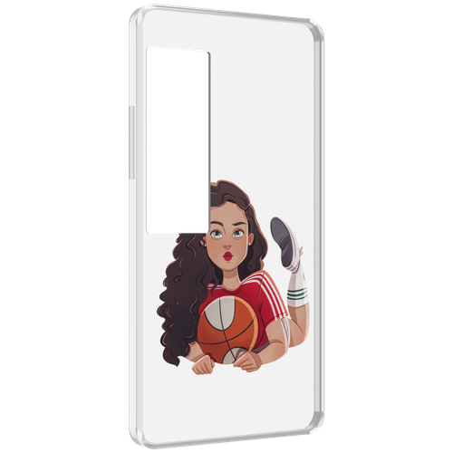 Чехол MyPads Баскетболитска-в-гольфах женский для Meizu Pro 7 Plus задняя-панель-накладка-бампер