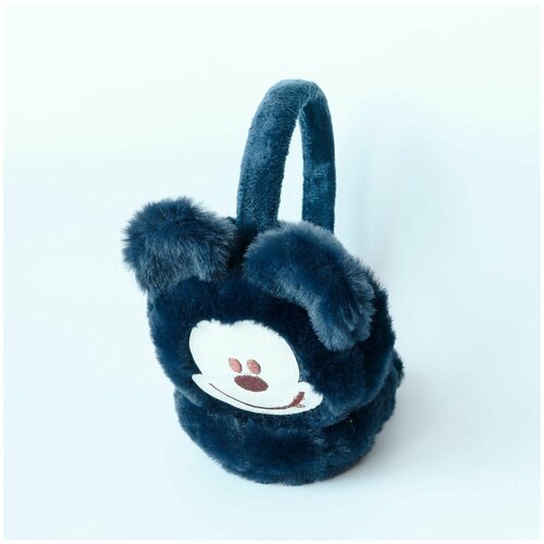 Наушники зимние утеплённые темно-синие медвежата 1 шт 41900₽