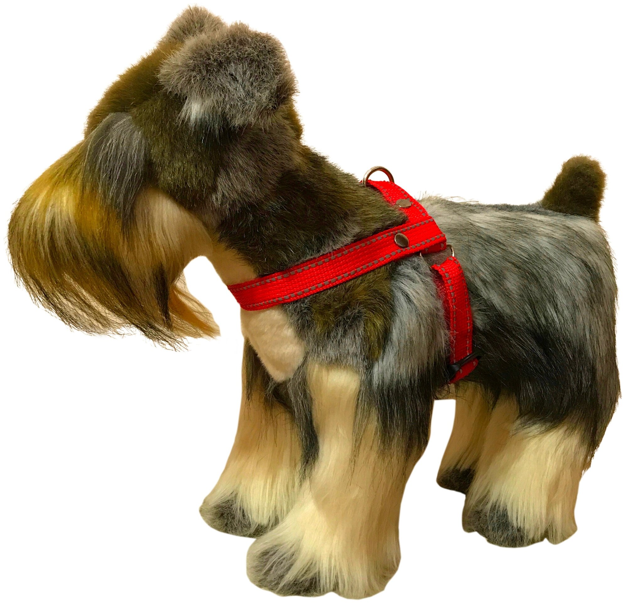 Шлейка для собак Petsare светоотражающая обхват груди 44-60 см, красный - фотография № 2