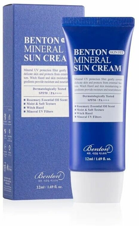 Крем cолнцезащитный | Benton Skin Fit Mineral Sun Cream 12 ml