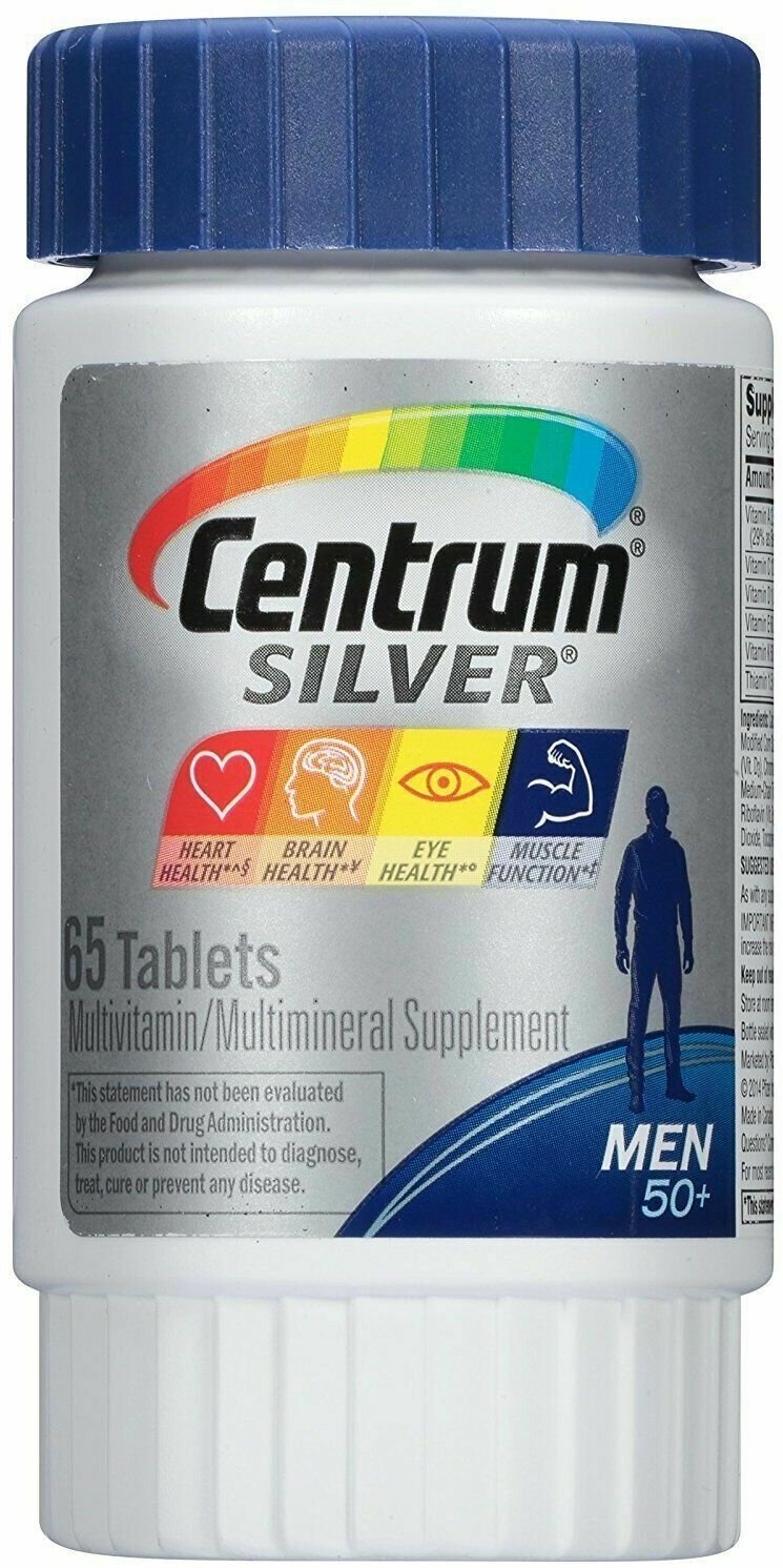 Витамины мужские Centrum Silver Men 50+ комплекс для зрелого возраста