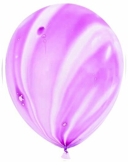 Шар Мрамор (12'/30 см) Фиолетовый, агат, 5 шт.