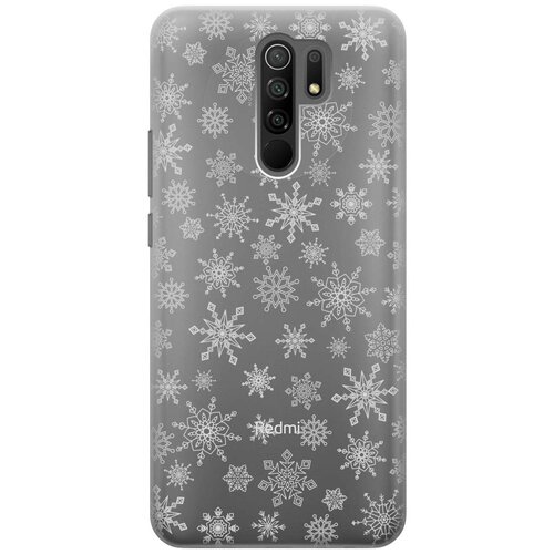фото Чехол - накладка transparent 3d для xiaomi redmi 9 с принтом "fairy snowflakes" re:pa