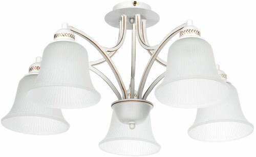 Люстра Arte Lamp Emma A2713PL, E27, 300 Вт, кол-во ламп: 5 шт., цвет: золотистый