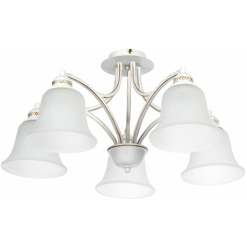 Люстра Arte Lamp Emma A2713PL, E27, 300 Вт, кол-во ламп: 5 шт., цвет: золотистый