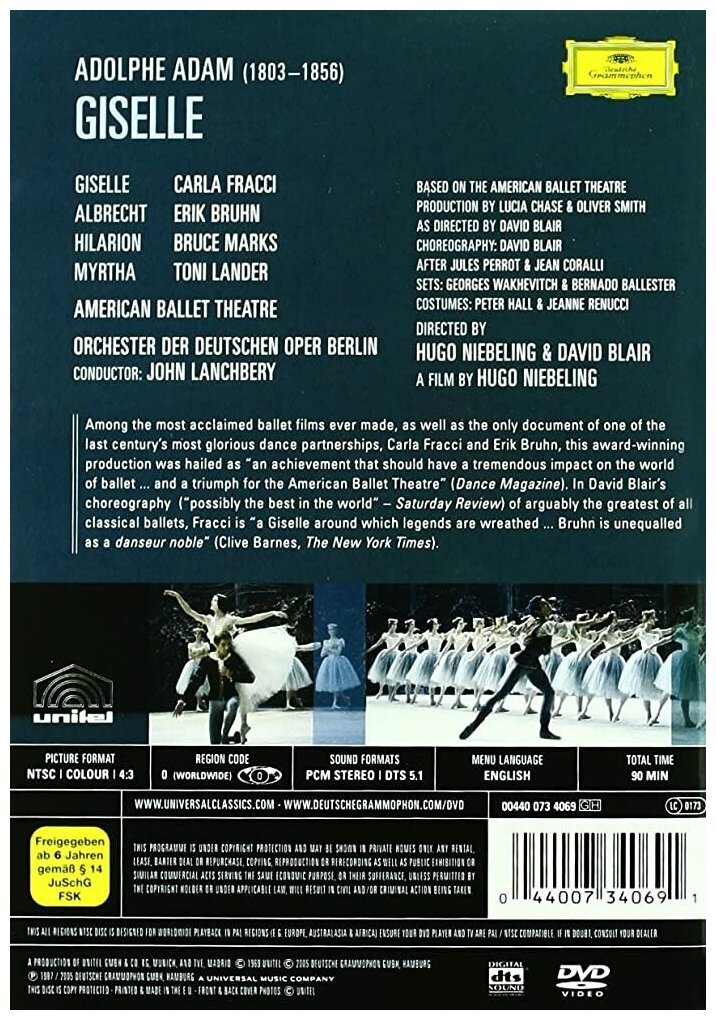 Adam - Giselle-John Lanchbery 2005 UNIVERSAL DVD Deu (ДВД Видео 1шт)