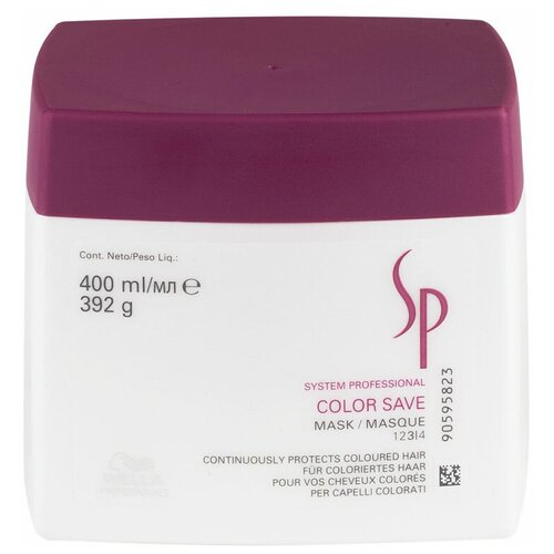 Wella Professionals SP COLOR SAVE Маска для окрашенных волос, 400 мл, банка wella professionals sp reverse регенерирующая маска для волос 400 мл банка