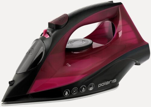 Изображение товара Утюг для одежды с отпаривателем Polaris PIR 2430K Фуксия, вертикальное отпаривание