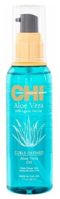 Масло CHI Aloe Vera Curl Defined Aloe Vera Oil with Agava Nectar, Масло Алоэ Вера, 15 мл