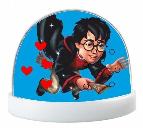 Водяной шар Harry Potter, Гарри Поттер №27, Блестки-сердечки