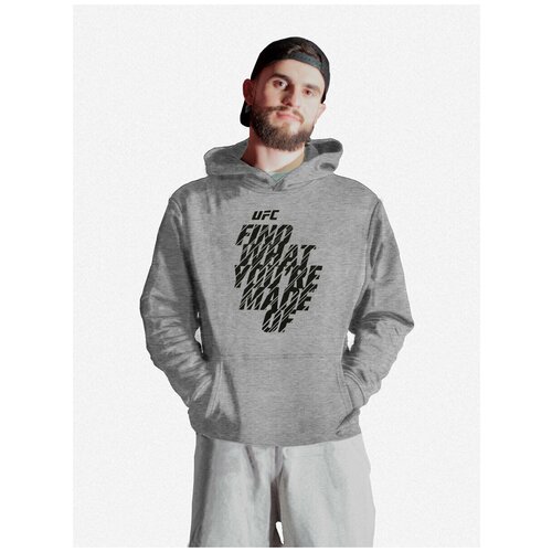 фото Толстовка , размер 54, серый ufc