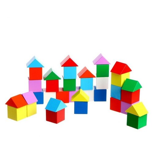 Кубики-треугольники, строительный набор.