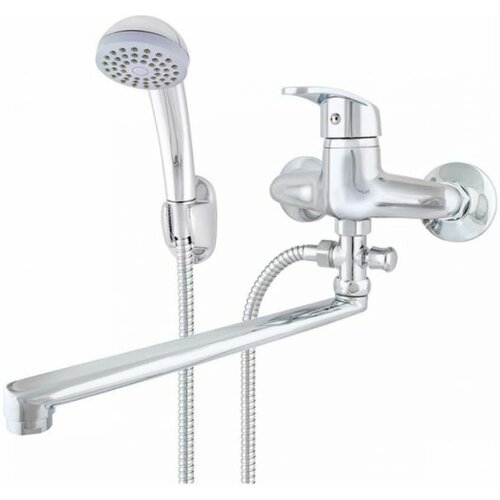 Одноручный смеситель для ванны Klip 817 L-излив 300 мм, с аксессуарами тов-205566