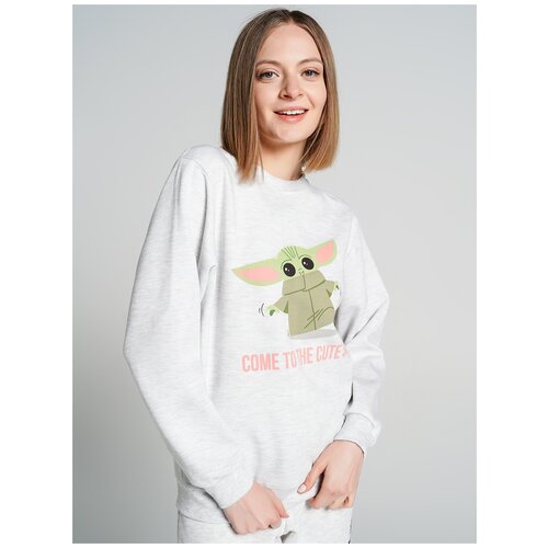 фото Толстовка твое 77749 размер s, белый меланж, women