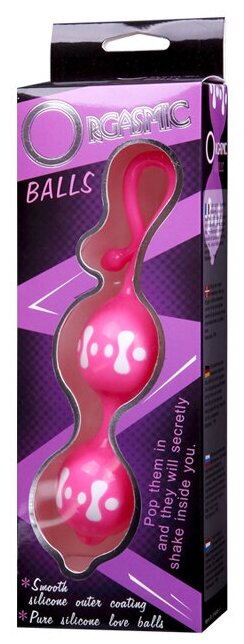Шарики вагинальные Orgasmic, силикон, розовые