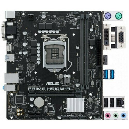Материнская плата ASUS PRIME H510M-R-SI Soc-1200 H510 mATX DDR4 90MB18C0-M0ECY0 888100₽