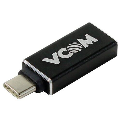 Переходник/адаптер VCOM USB - USB Type-C (CA431M), 0.19 м, 1 шт., черный переходник адаптер vcom usb type c displayport usb type c cu453 0 2 м серый