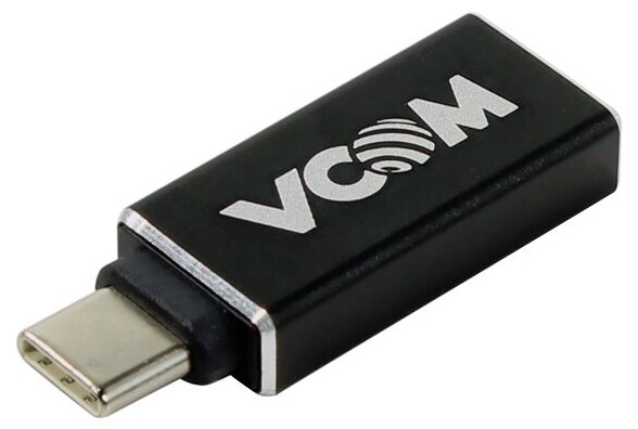Разъем VCOM USB - USB Type-C (CA431M), черный - фотография № 1