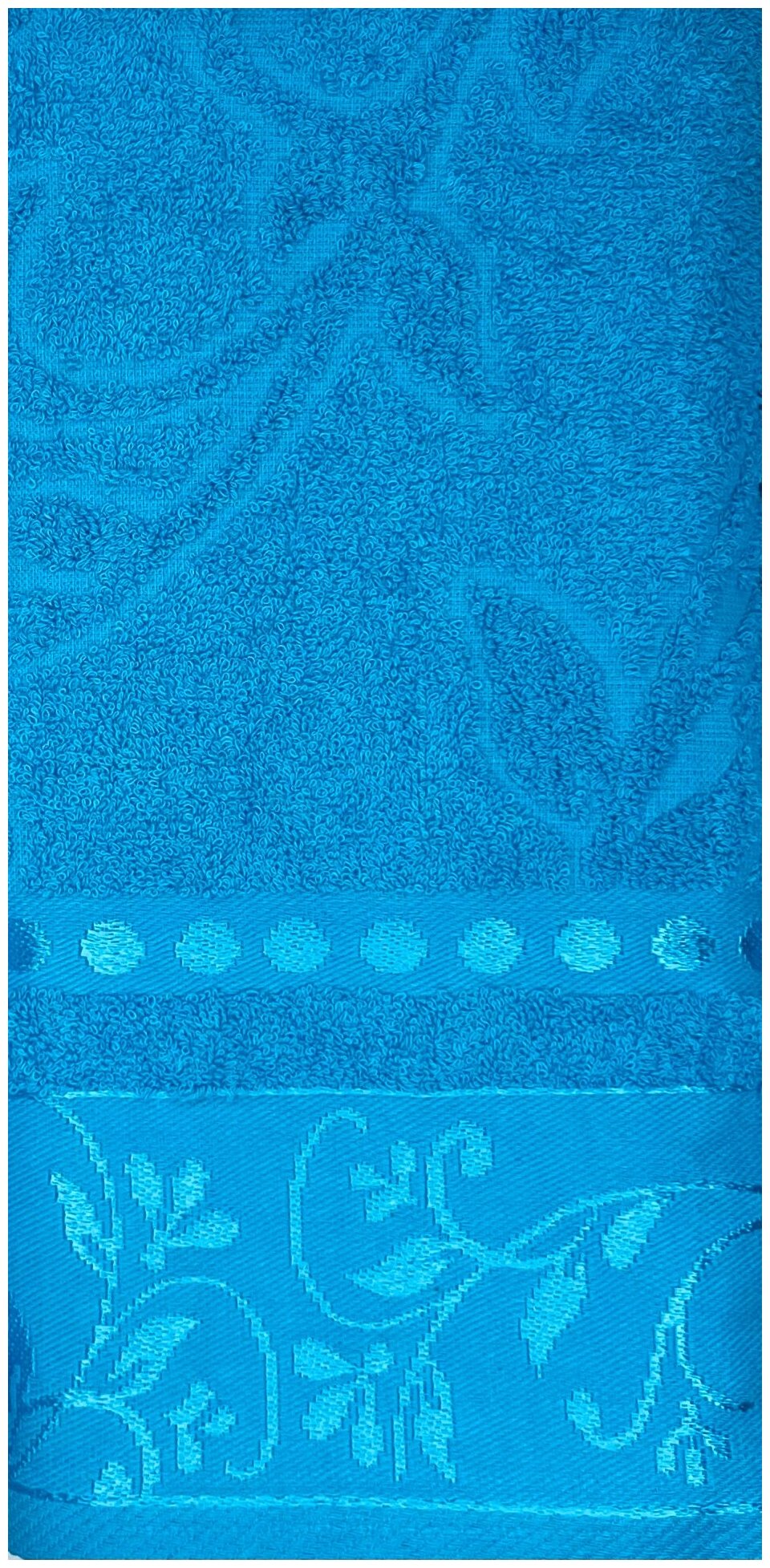Набор полотенец махровых 3 шт. Вышневолоцкий текстиль, цвет Морская волна - фотография № 6