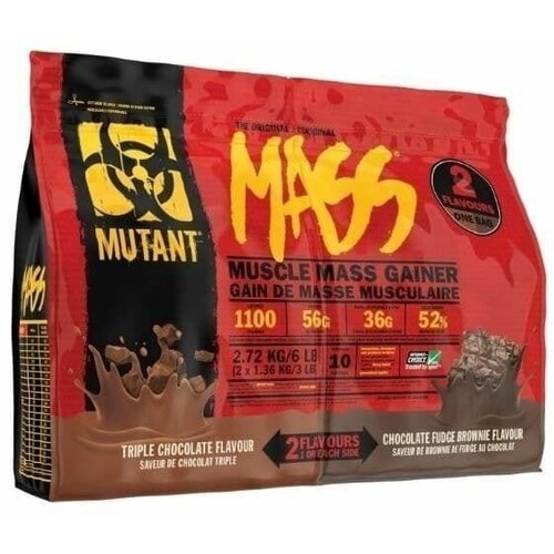 MUTANT Mass Musclе Mass Gainer (2720 г) тройной шоколад+ванильное мороженое