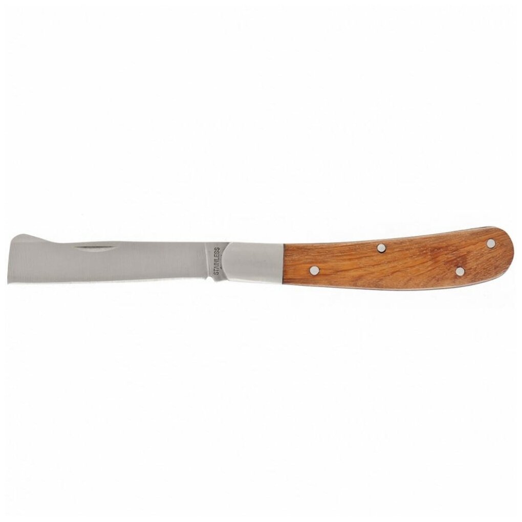 Нож садовый складной, копулировочный, 173 мм, деревянная рукоятка, Palisad 79002 - фотография № 14