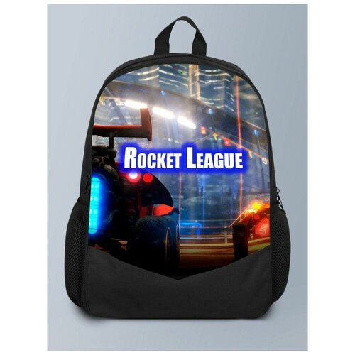 фото Черный рюкзак с принтом игры рокет лига rocket league - 85 brutbag