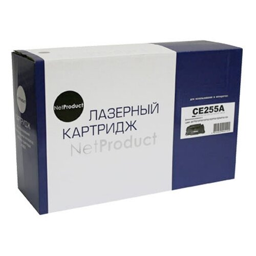 Картридж NetProduct CE255A для HP LJ P3015, 6K, черный, 6000 страниц картридж netproduct n ce255a 6000 стр черный