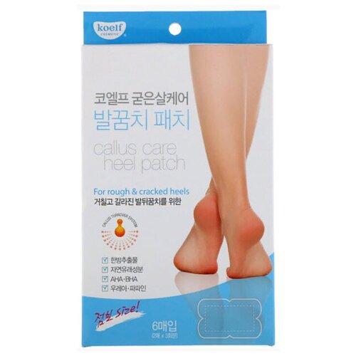 Патчи для пяток  Petitfee - Koelf Callus Care Heel Patch