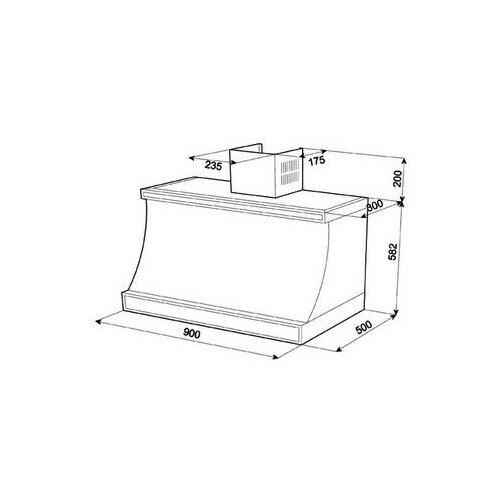 Каминная вытяжка Kuppersberg V 939 C Bronze 8619000₽