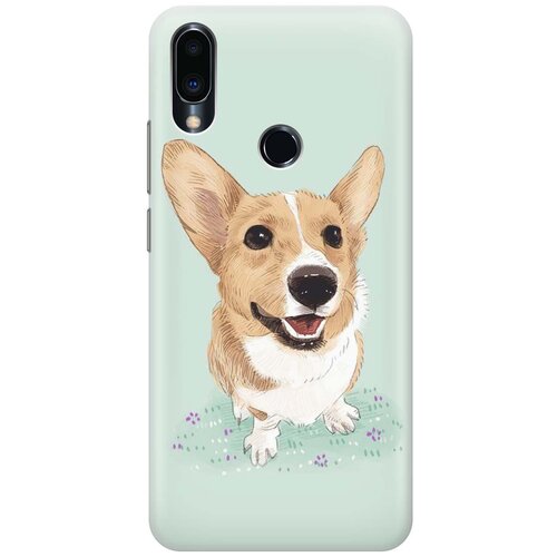 фото Cиликоновый чехол на meizu note 9 / мейзу ноут 9 с принтом "корги" gosso