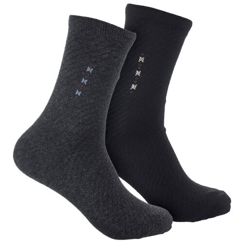 Носки Весёлый носочник, 6 пар, размер 41-47, серый, черный носки весёлый носочник 6 пар размер 37 41 черный