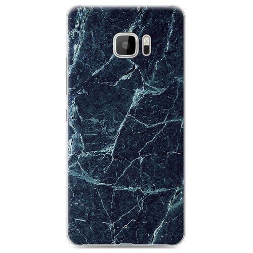 фото Чехол-бампер mypads для htc u ultra стеклянный из закаленного стекла с эффектом градиент зеркальный блестящий переливающийся с тематикой малахит