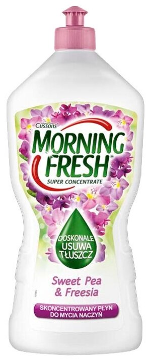 Morning Fresh Концентрированное средство для мытья посуды Душистый горошек Фрезия, 900 мл.