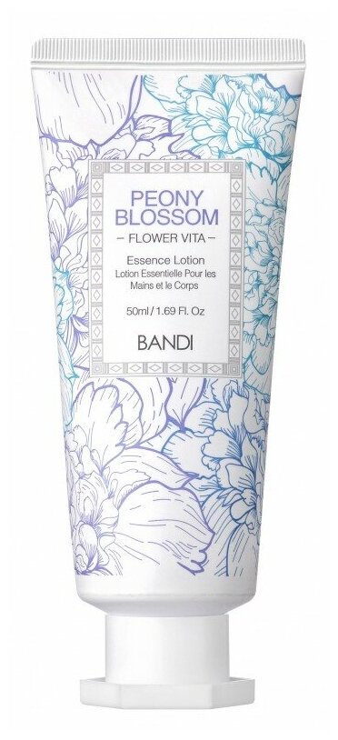 BANDI Лосьон для рук Flower Vita Essence Lotion Peony Blossom, 50 мл