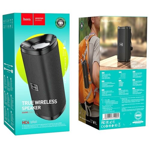 Портативная колонка STEREOHC41500mAh3 часа музыкибеспроводнаяBluetooth 50черный 250000₽