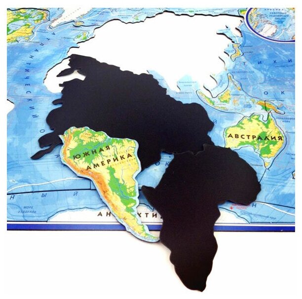 Пазл магнитный АГТ Геоцентр Карта мира - фото №5