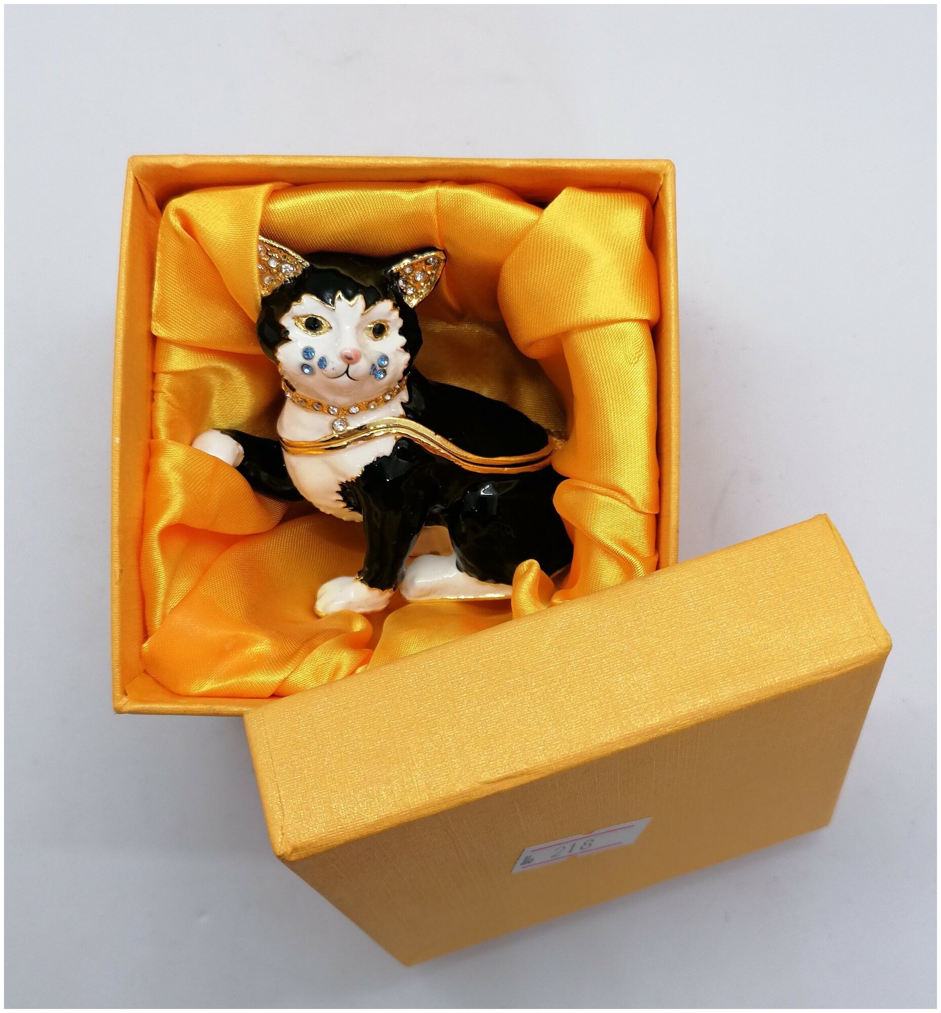 Шкатулка Фаберже "Кошка ВР218 " — фото 1