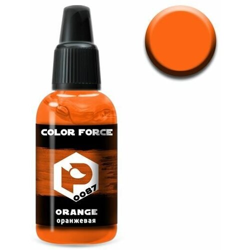 Pacific88 Aero COLOR FORCE Краска для аэрографа Оранжевая (Orange),18 ml