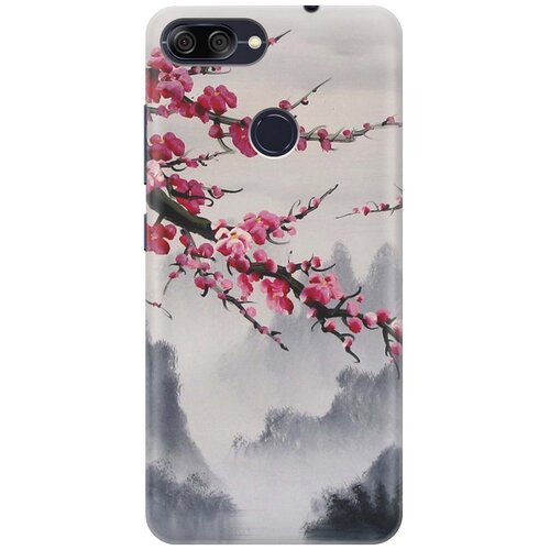 фото Re:pa накладка transparent для asus zenfone max plus (m1) zb570tl с принтом "сакура"