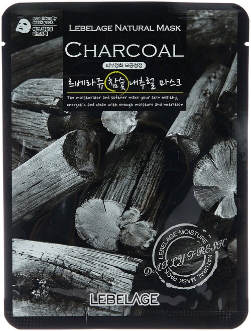 Lebelage Маска Charcoal Natural, 23 г, 23 мл