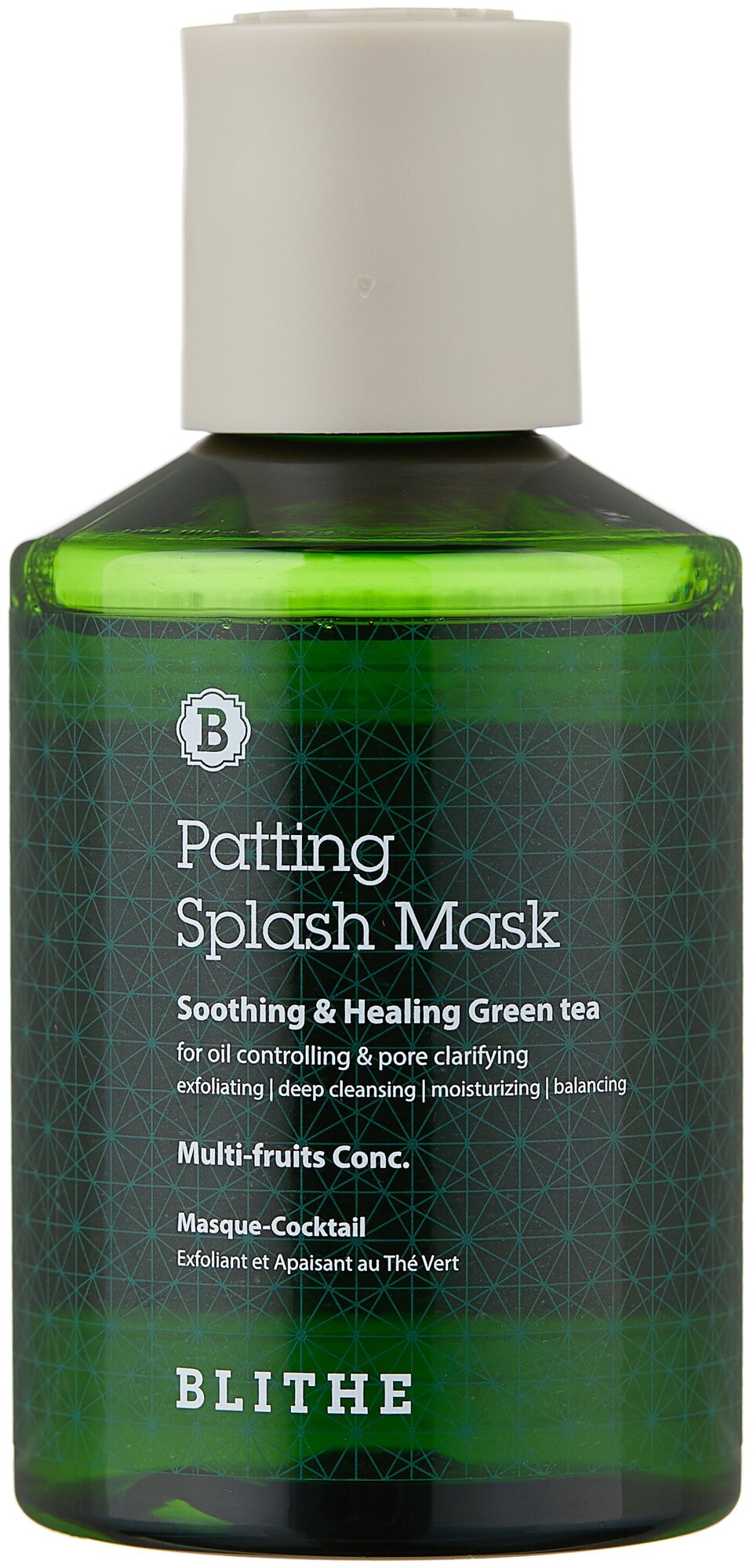 BLITHE Сплэш-маска для восстановления Soothing&Healing Green Tea