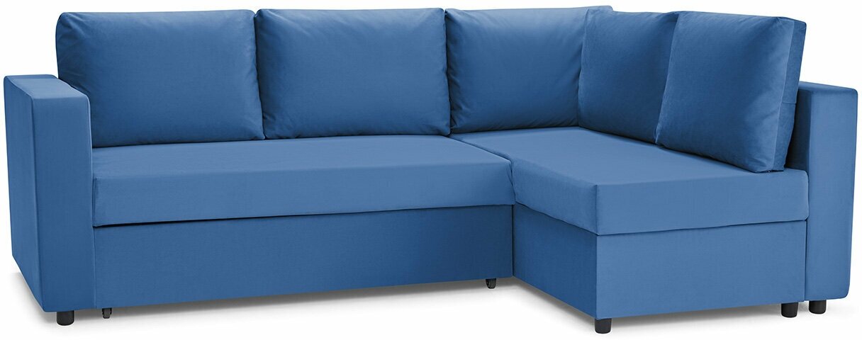 Угловой диван-кровать Hoff Мансберг, универсальный угол, цвет синий