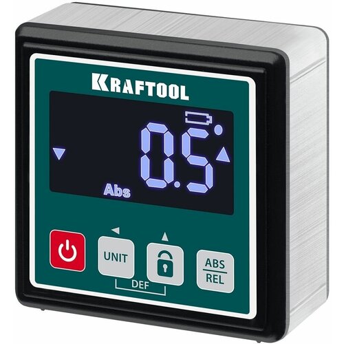 KRAFTOOL 4х90°, магнитный уровень-уклономер электронный KOMPAKT 34687